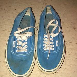 Worn Blue Vans
